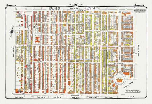 Plate 25, Toronto Downtown West, Annex South, 1910 - The Map Chest