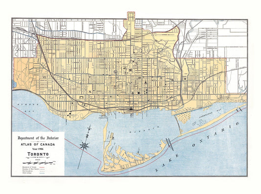 Toronto: White et Canada Department of Interior, Toronto, 1906 - The Map Chest